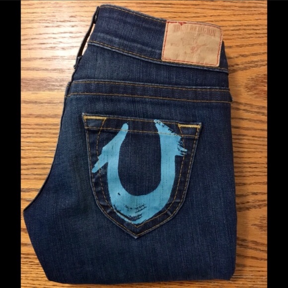 True Religion Blue Jeans Size 25 - Picture 2 of 2